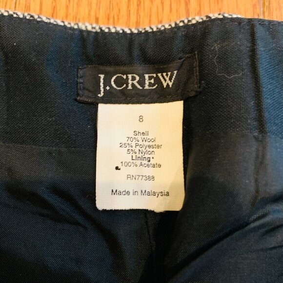 J Crew Wool Pants Size 8 Gray Classic Fit Straight Leg - Picture 7 of 16